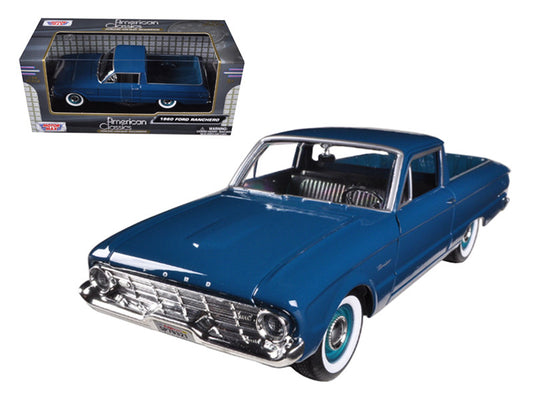 1960 Ford Falcon Ranchero Pickup Blue 1/24 Diecast Model Car by Motormax by Motormax