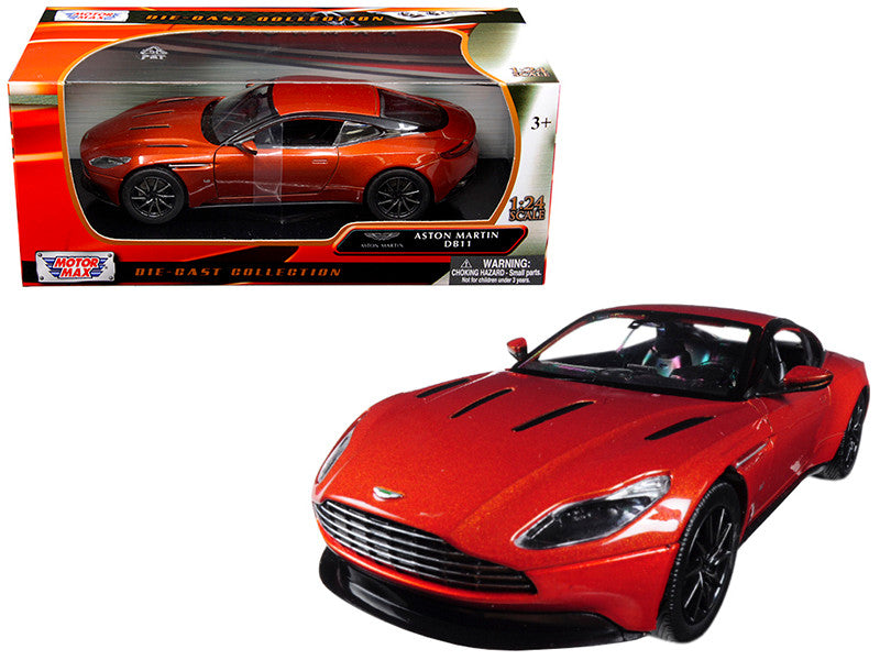 Aston Martin DB11 Copper Orange 1/24 Diecast Model Car by Motormax by Motormax