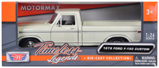 1979 Ford F-150 Pickup Truck White 1/24 Diecast Model Car by Motormax by Motormax