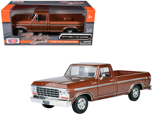 1979 Ford F-150 Pickup Truck Brown 1/24 Diecast Model Car by Motormax by Motormax