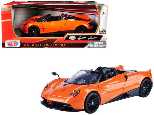 Pagani Huayra Roadster Orange 1/24 Diecast Model Car by Motormax by Motormax