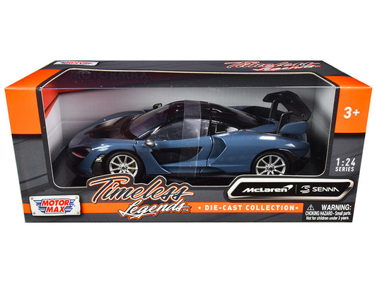 McLaren Senna Gray Metallic and Black "Timeless Legends" 1/24 Diecast Model Car by Motormax by Motormax