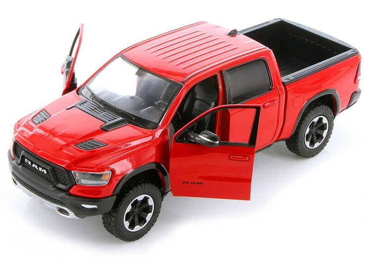 2019 RAM 1500 Rebel Crew Cab Pickup Truck Red 1/24 Diecast Model Car by Motormax by Motormax