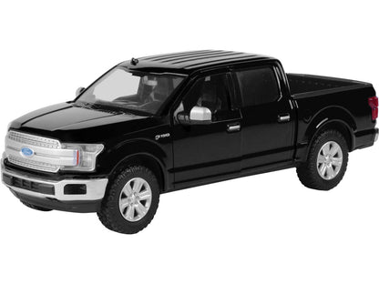 2019 Ford F-150 Lariat Crew Cab Pickup Truck Black 1/24-1/27 Diecast Model Car by Motormax by Motormax
