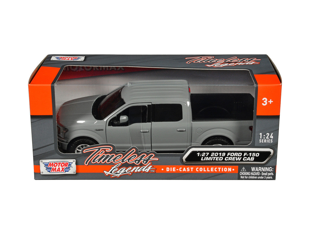 2019 Ford F-150 Limited Crew Cab Pickup Truck Gray "Timeless Legends" Series 1/24-1/27 Diecast Model Car by Motormax by Motormax