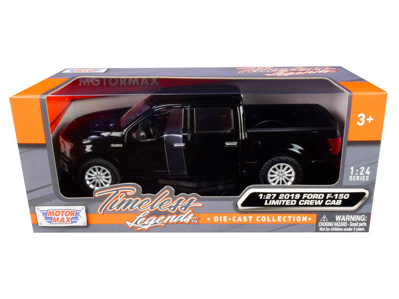 2019 Ford F-150 Limited Crew Cab Pickup Truck Black 1/24-1/27 Diecast Model Car by Motormax by Motormax