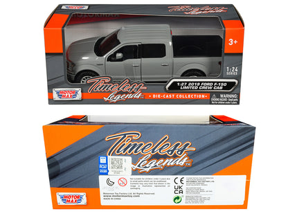 2019 Ford F-150 Limited Crew Cab Pickup Truck Gray "Timeless Legends" Series 1/24-1/27 Diecast Model Car by Motormax by Motormax
