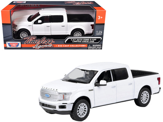 2019 Ford F-150 Limited Crew Cab Pickup Truck White 1/24-1/27 Diecast Model Car by Motormax by Motormax