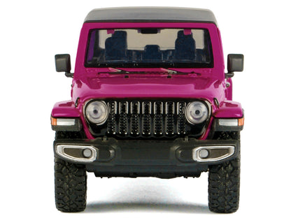 2021 Jeep Gladiator Overland Pickup Truck Purple with Matt Black Top 1/24-1/27 Diecast Model Car by Motormax by Motormax
