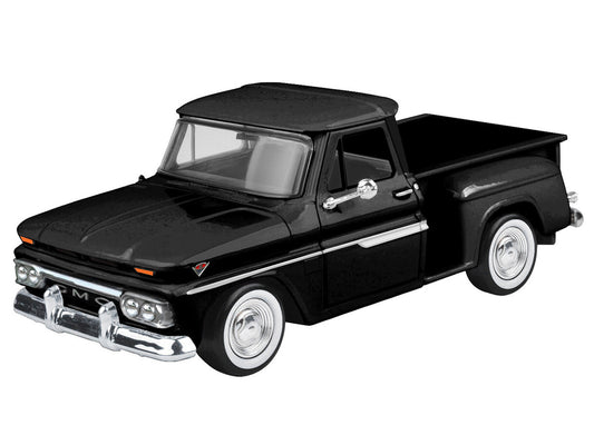 1966 GMC C1000 Fenderside Pickup Truck Black "Timeless Legends" Series 1/24 Diecast Model Car by Motormax by Motormax