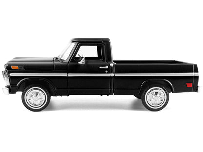 1972 Ford F-100 Pickup Truck Black "Timeless Legends" Series 1/24 Diecast Model Car by Motormax by Motormax