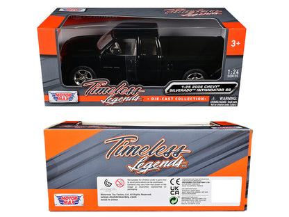 2006 Chevrolet Silverado Intimidator SS Pickup Truck Black "Timeless Legends" Series 1/25 Diecast Model Car by Motormax by Motormax