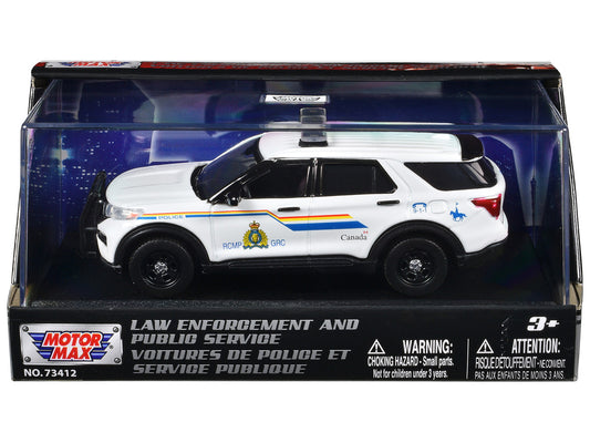 2022 Ford Police Interceptor Utility "RCMP (Royal Canadian Mounted Police)" White "Law Enforcement and Public Service" Series 1/43 Diecast Model Car by Motormax by Motormax