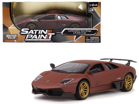 Lamborghini Murcielago LP 670-4 SV Matte Brown 1/24 Diecast Model Car by Motormax by Motormax