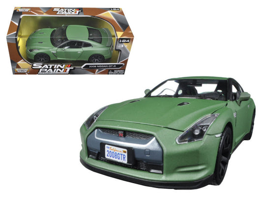 2008 Nissan GT-R R35 Matt Green 1/24 Diecast Model Car by Motormax by Motormax