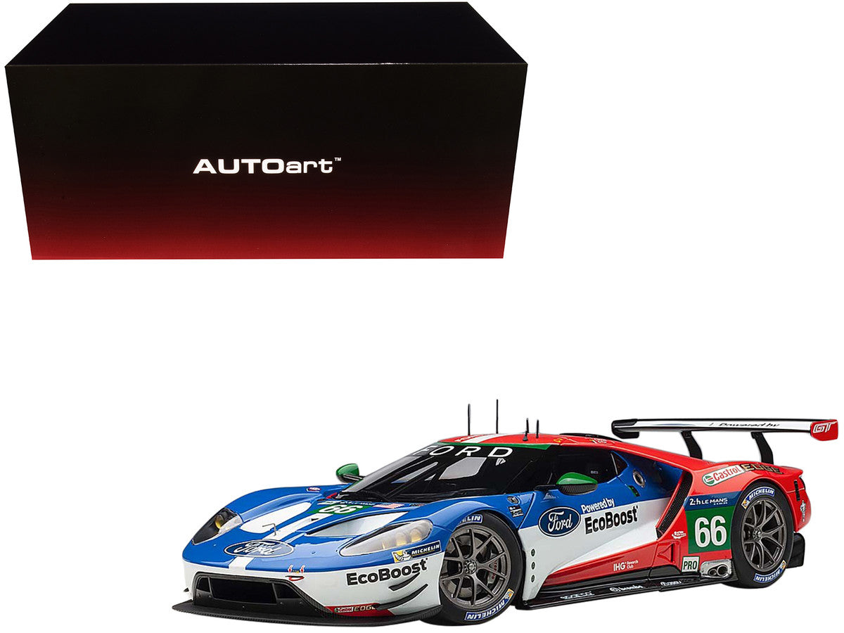 Ford GT #66 B. Johnson - S. Mucke - O. Pla Le Mans (2016) 1/18 Model Car by Autoart by Autoart