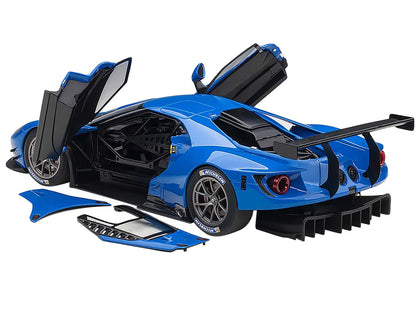 Ford GT Le Mans Plain Color Version Blue 1/18 Model Car by Autoart by Autoart