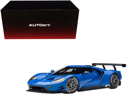 Ford GT Le Mans Plain Color Version Blue 1/18 Model Car by Autoart by Autoart