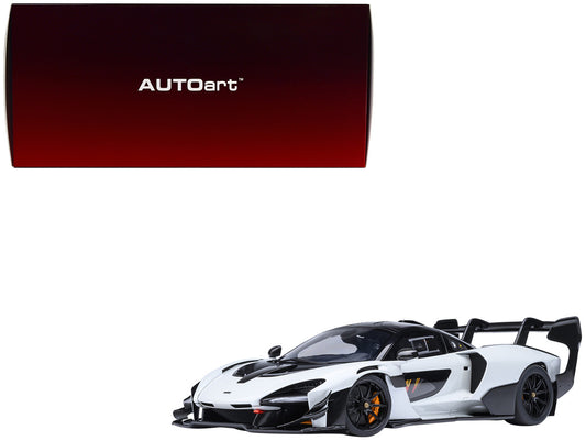 McLaren Senna GTR Silica White with Black Top 1/18 Model Car by Autoart by Autoart