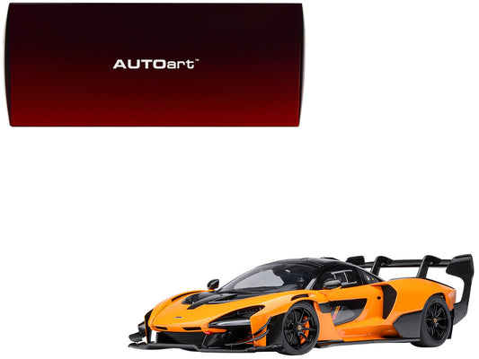 McLaren Senna GTR Orange with Black Top 1/18 Model Car by Autoart by Autoart