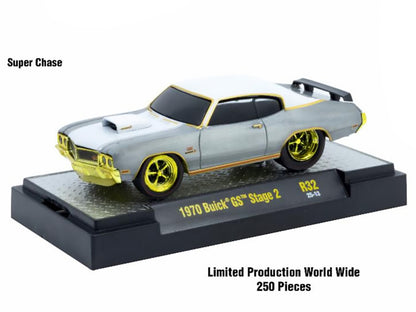 "Ground Pounders" 6 Cars Set Release 32 IN DISPLAY CASES Limited Edition 1/64 Diecast Model Cars by M2 Machines by M2
