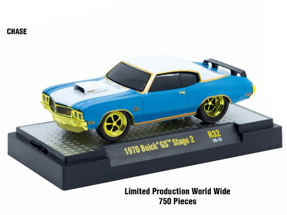 "Ground Pounders" 6 Cars Set Release 32 IN DISPLAY CASES Limited Edition 1/64 Diecast Model Cars by M2 Machines by M2