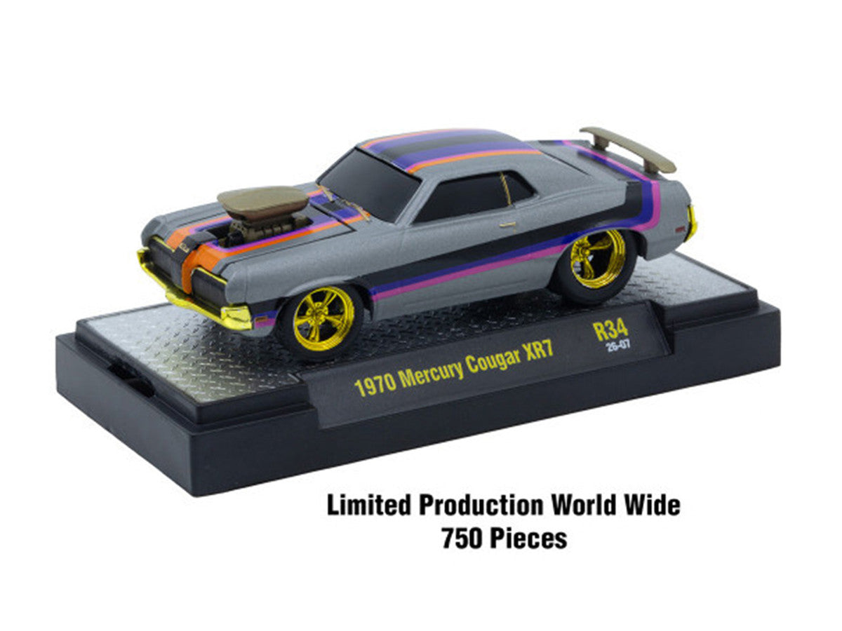 "Ground Pounders" 6 Cars Set Release #34 IN DISPLAY CASES Limited Edition 1/64 Diecast Model Cars by M2 Machines-1