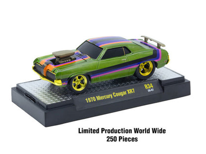 "Ground Pounders" 6 Cars Set Release #34 IN DISPLAY CASES Limited Edition 1/64 Diecast Model Cars by M2 Machines-2