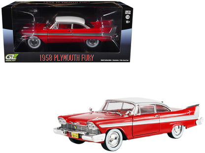 1958 Plymouth Fury Red with White Top and Red Interior "Hollywood Greatest Hits" Series 1/24 Diecast Model Car by Greenlight by Greenlight