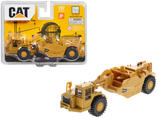 CAT Caterpillar 627G Auger Scraper Yellow 1/87 (HO) Diecast Model by Diecast Masters by Diecast Masters