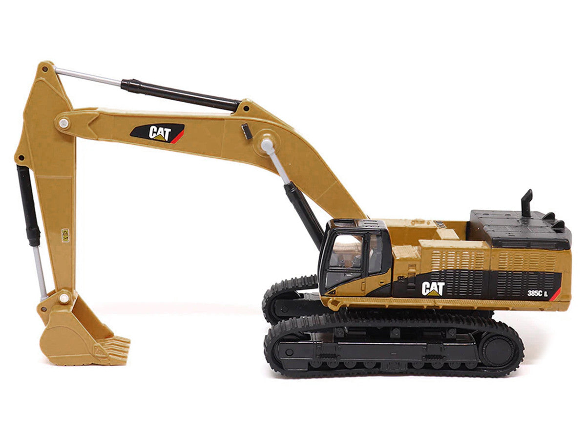 CAT Caterpillar 385C L Hydraulic Excavator Yellow 1/64 Diecast Model by Diecast Masters by Diecast Masters