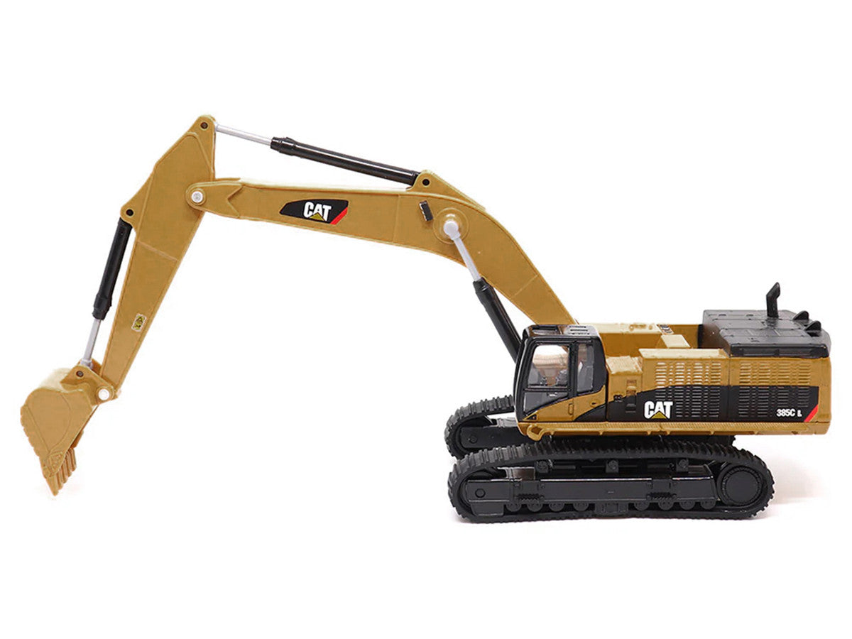 CAT Caterpillar 385C L Hydraulic Excavator Yellow 1/64 Diecast Model by Diecast Masters by Diecast Masters