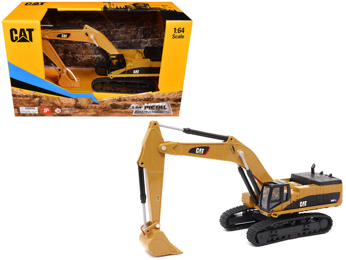 CAT Caterpillar 385C L Hydraulic Excavator Yellow 1/64 Diecast Model by Diecast Masters by Diecast Masters