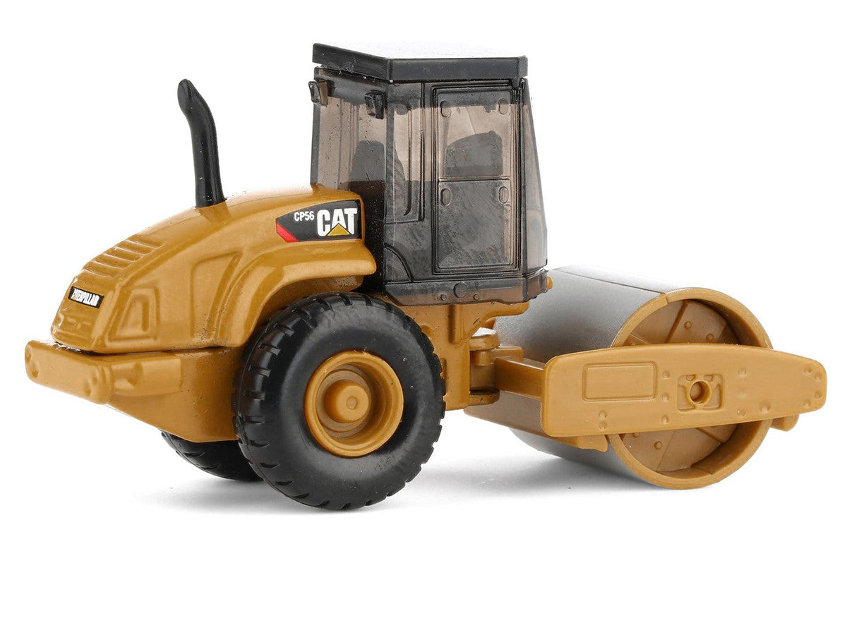 CAT Caterpillar CS56 Roller with Interchangeable Front Attachment Yellow 1/87 (HO) Diecast Model by Diecast Masters by Diecast Masters