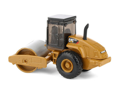 CAT Caterpillar CS56 Roller with Interchangeable Front Attachment Yellow 1/87 (HO) Diecast Model by Diecast Masters by Diecast Masters
