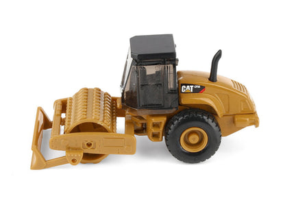 CAT Caterpillar CS56 Roller with Interchangeable Front Attachment Yellow 1/87 (HO) Diecast Model by Diecast Masters by Diecast Masters