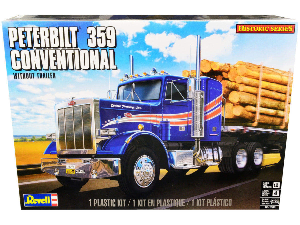 Level 4 Model Kit Peterbilt 359 Conventional Truck Tractor (without Trailer) "Historic Series" 1/25 Scale Model by Revell by Revell
