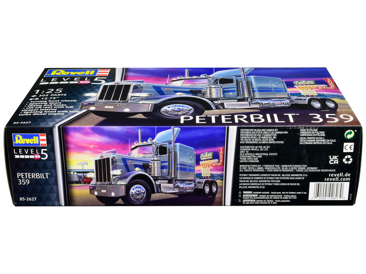 Level 5 Model Kit Peterbilt 359 Truck Tractor 1/25 Scale Model by Revell by Revell