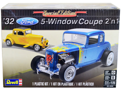 Level 5 Model Kit 1932 Ford 5-Window Coupe 2-in-1 Kit 1/25 Scale Model by Revell by Revell