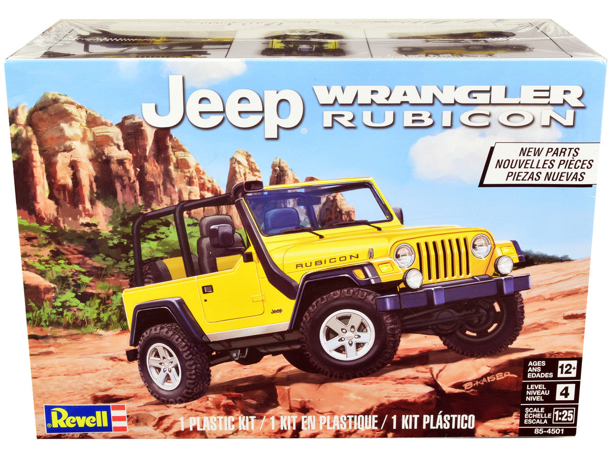 Level 4 Model Kit Jeep Wrangler Rubicon 1/25 Scale Model by Revell by Revell
