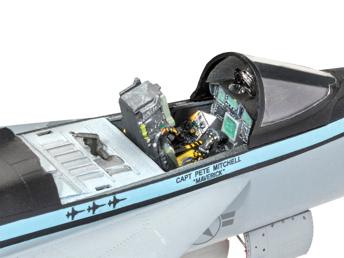 Level 5 Model Kit Maverick's F/A-18E Super Hornet Jet "Top Gun: Maverick" (2022) Movie 1/48 Scale Model by Revell by Revell