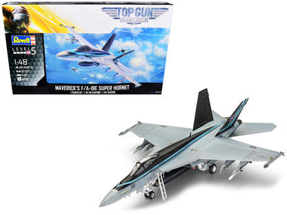 Level 5 Model Kit Maverick's F/A-18E Super Hornet Jet "Top Gun: Maverick" (2022) Movie 1/48 Scale Model by Revell by Revell