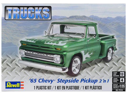 Level 4 Model Kit 1965 Chevrolet Stepside Pickup Truck 2-in-1 Kit 1/25 Scale Model by Revell by Revell
