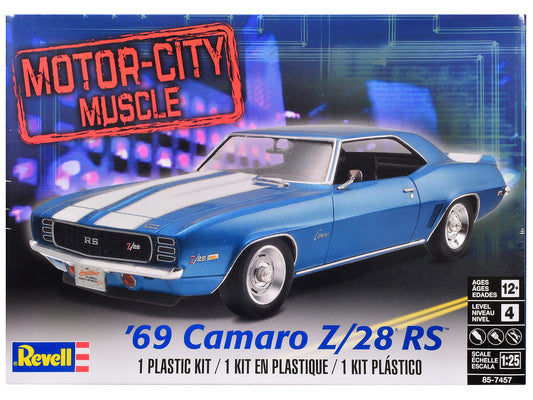 Level 4 Model Kit 1969 Chevrolet Camaro Z/28 RS "Motor-City Muscle" 1/25 Scale Model by Revell by Revell