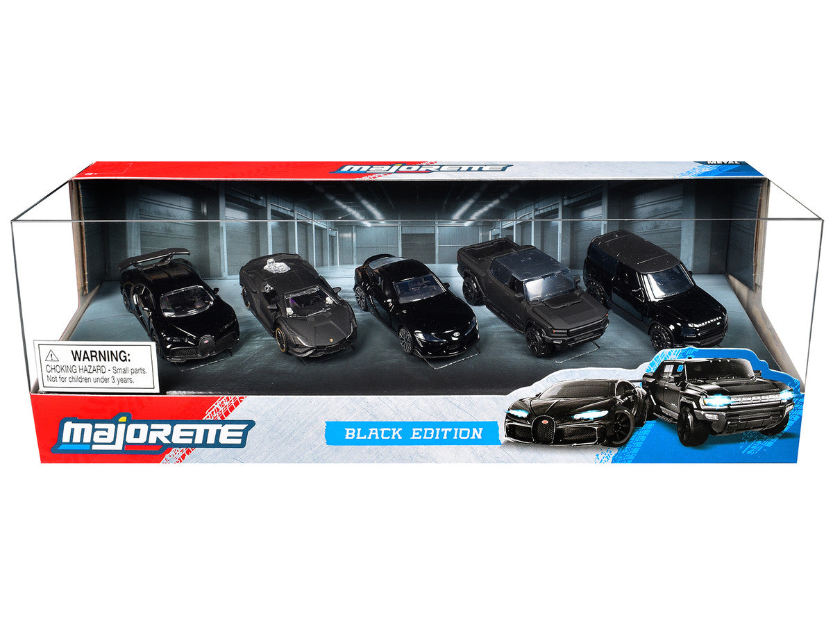 Black Edition (2026) 5 Piece Set 1/64 Diecast Model Cars by Majorette-1