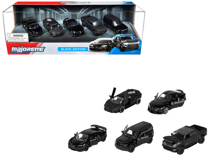 Black Edition (2026) 5 Piece Set 1/64 Diecast Model Cars by Majorette-2