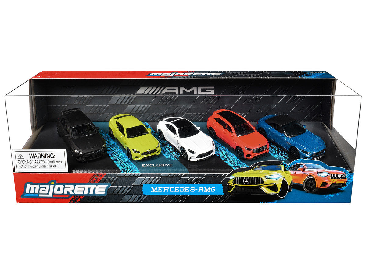 "Mercedes-AMG" 5 Piece Set 1/64 Diecast Model Cars by Majorette-1
