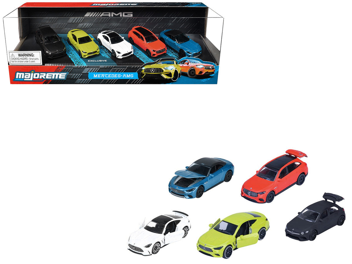 "Mercedes-AMG" 5 Piece Set 1/64 Diecast Model Cars by Majorette-2