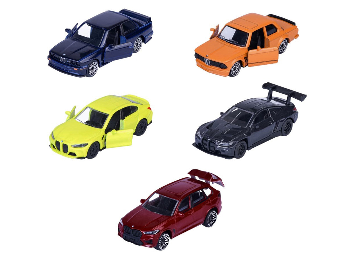 "BMW Edition" 5 Piece Set 1/64 Diecast Model Cars by Majorette-0