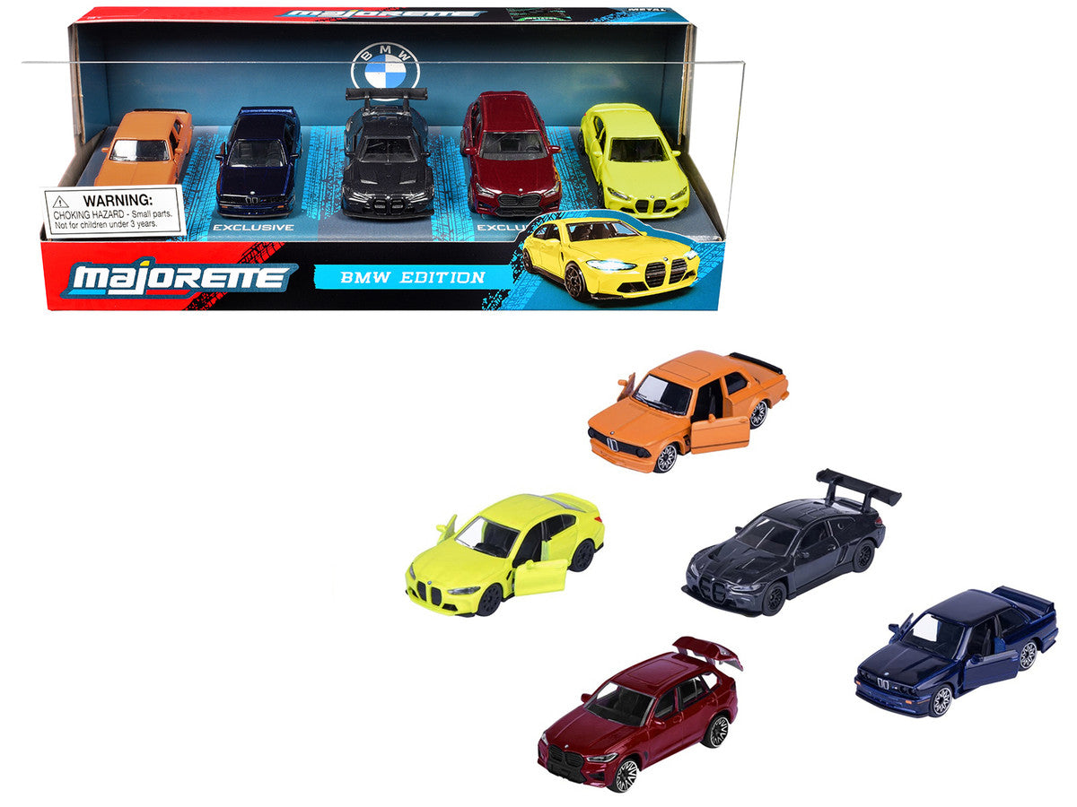 "BMW Edition" 5 Piece Set 1/64 Diecast Model Cars by Majorette-2